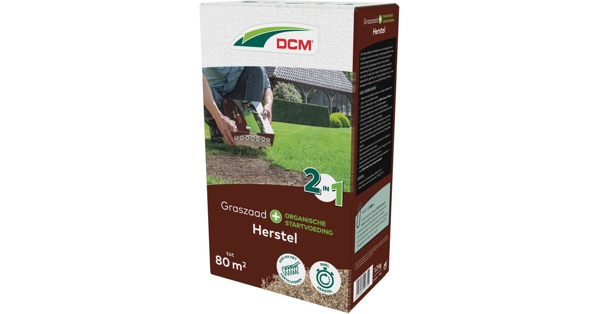 DCMGraszaad Plus Herstel 1,2 kg zaden  (Tot 80 m²)