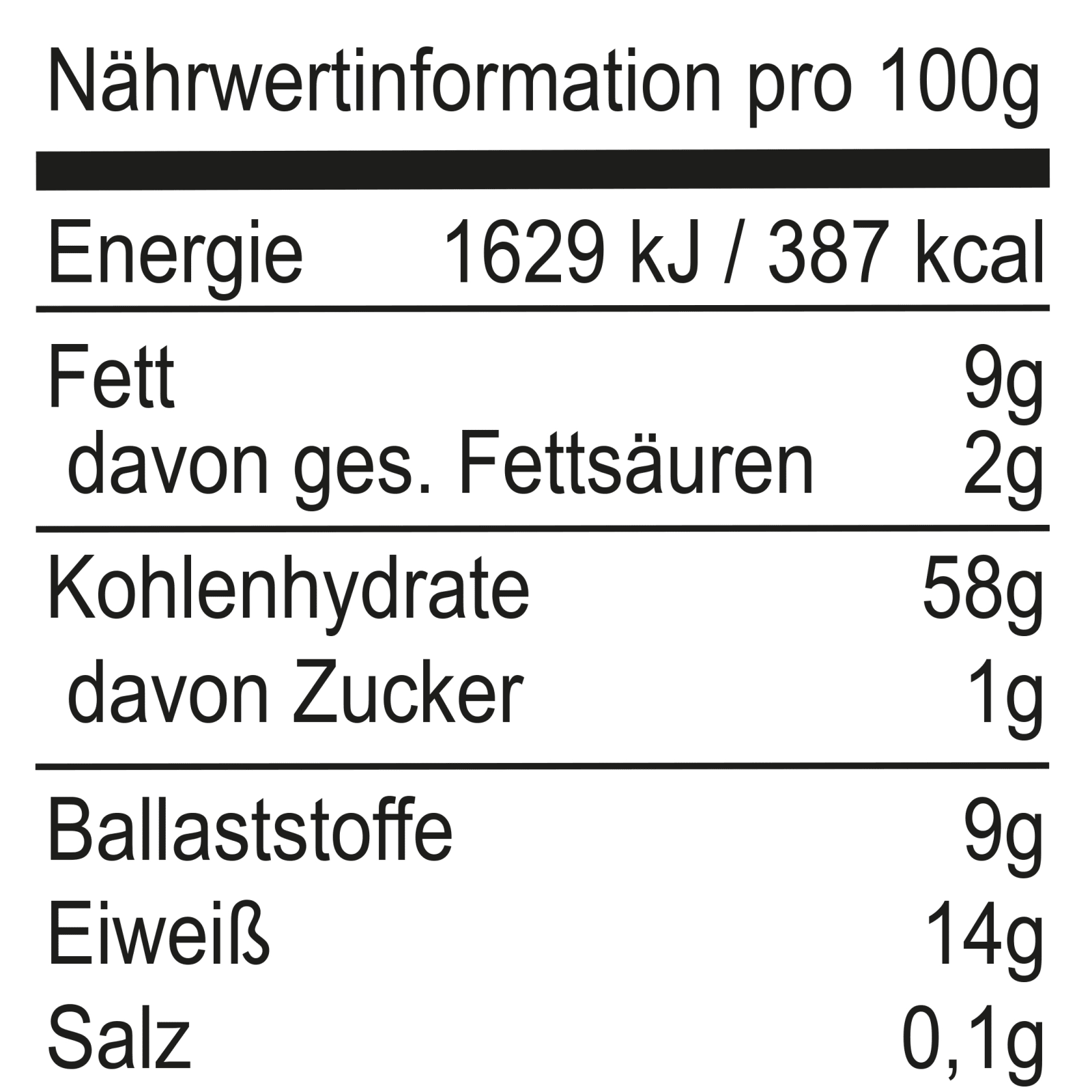 Müsli Zuckerarm (600g)