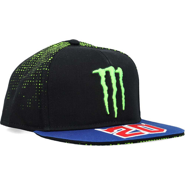 Fabio Quartararo - Casquette flat Dual FQ20 Monster Noir / Bleu / Vert / Rouge