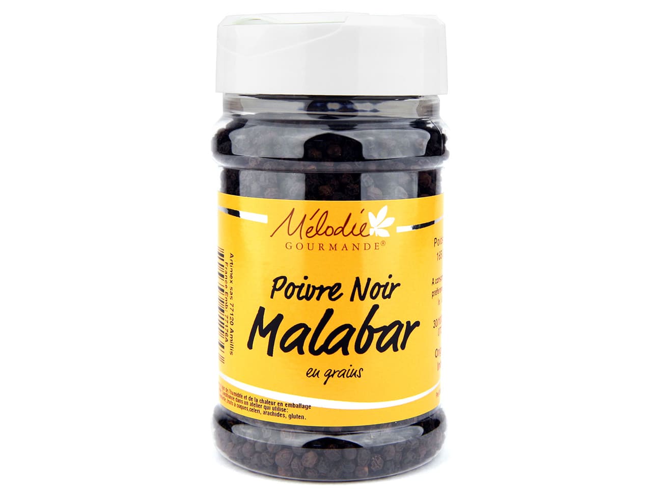Poivre de Malabar noir - 165 g - Mélodie Gourmande