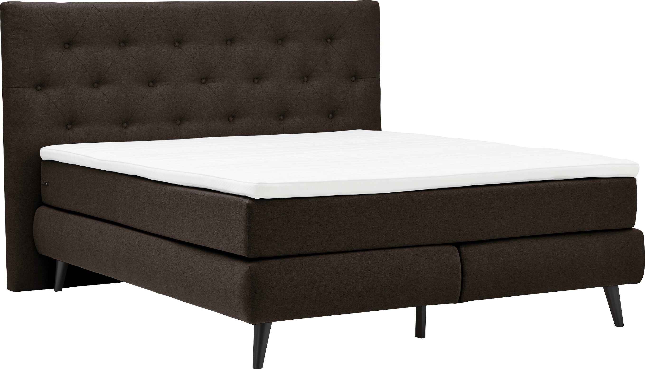 AURORE Boxspringbett - Braun / B: 140.0 cm x T: 200.0 cm