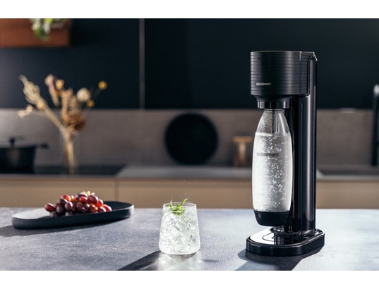 SODASTREAM - Machine à soda Gaia Noire - Pack 1 Bouteille 1L