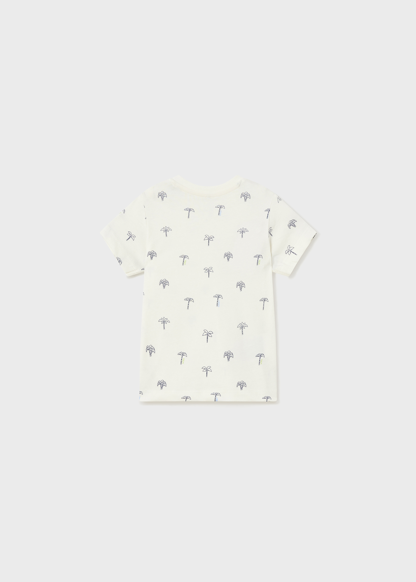 Conjunto de 2 camisetas infantis de manga curta em algodão sustentável