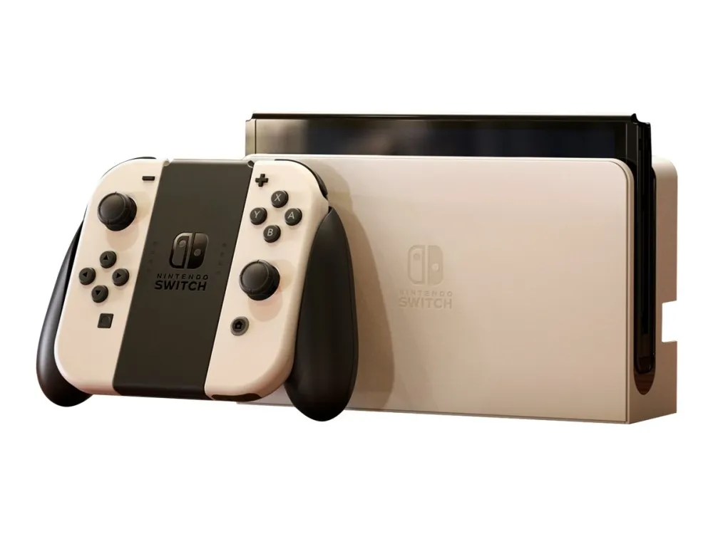 Nintendo Switch OLED - Spilkonsol - 1080p (Full HD) - hvid