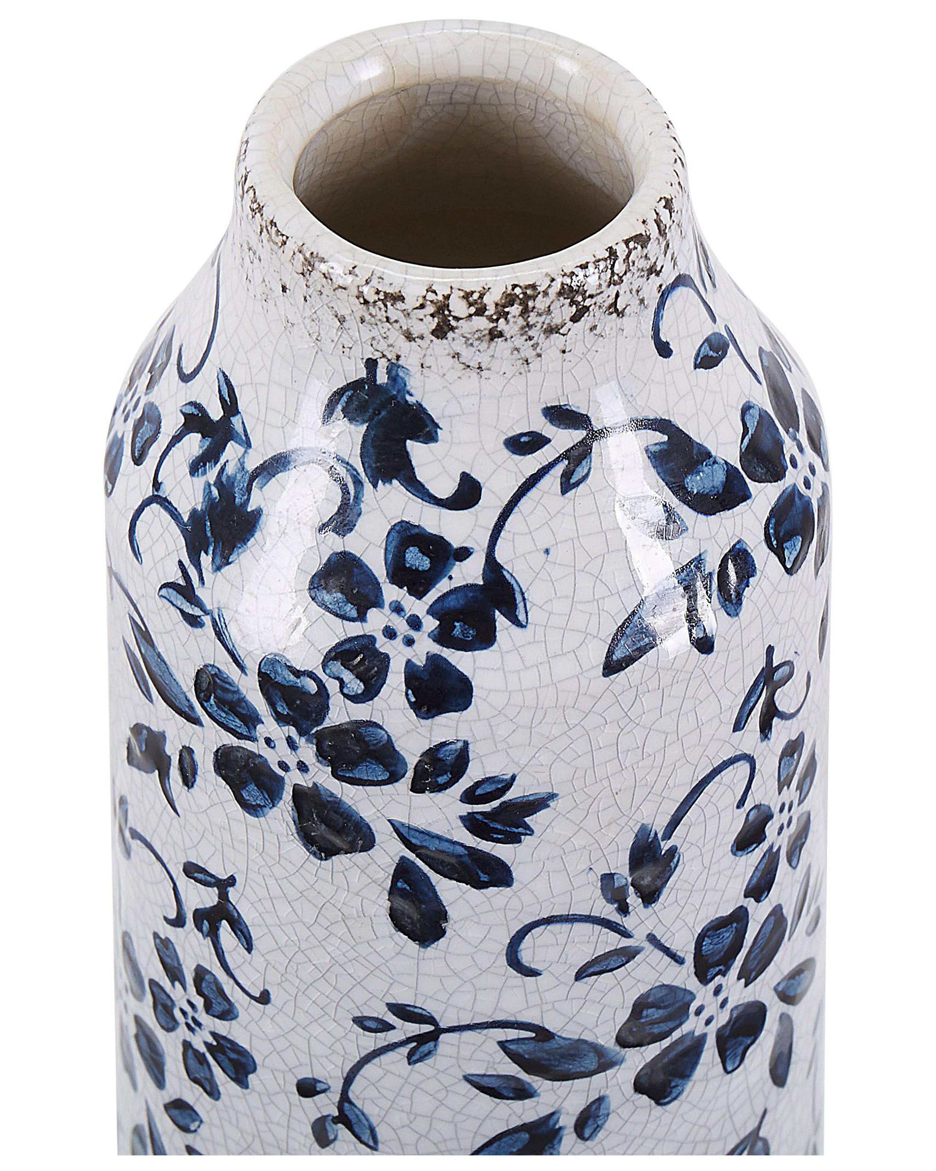 Bloemenvaas MULAI Steengoed 30 cm Wit