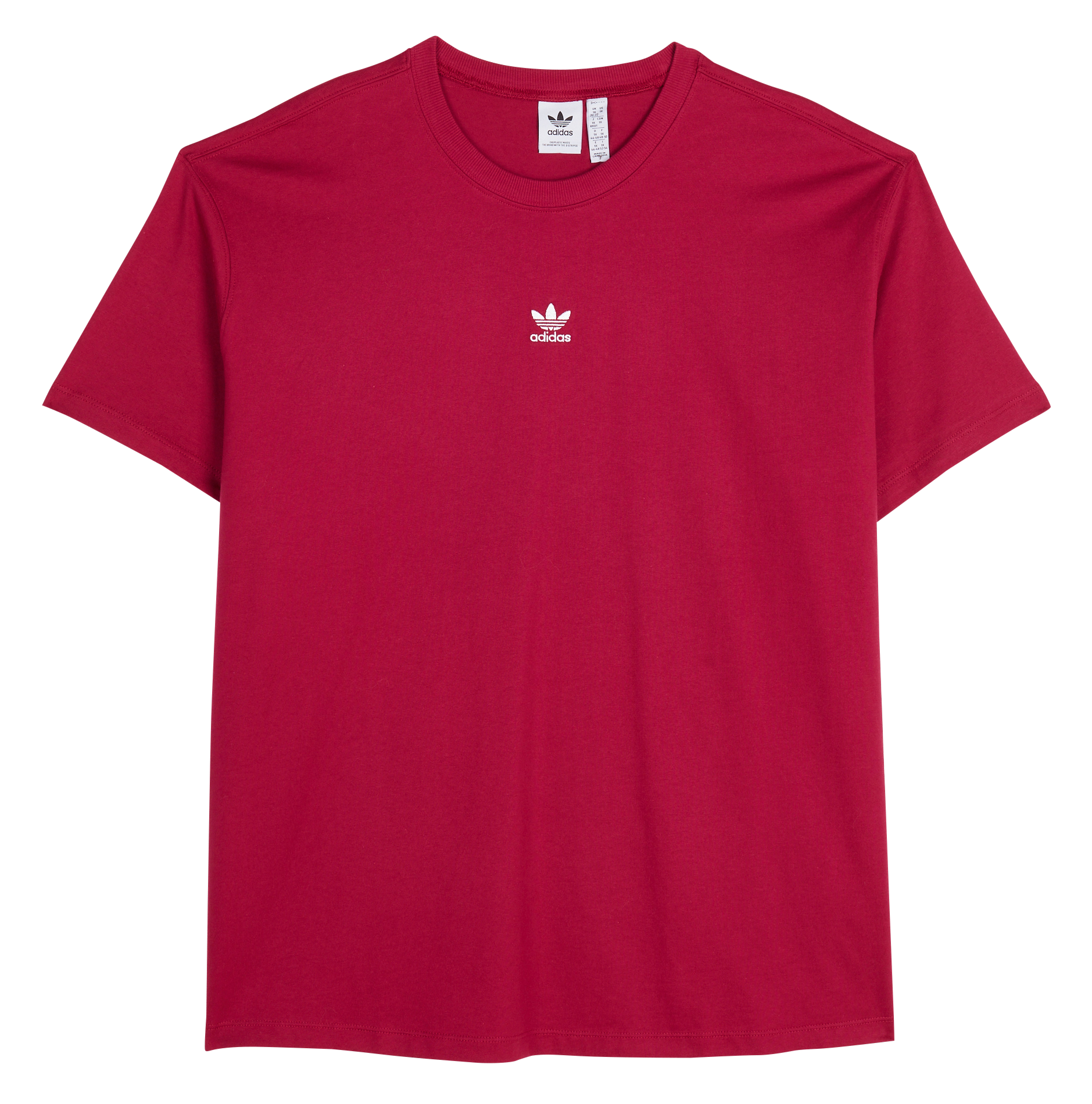 Tee-shirt col rond en coton | Rouge