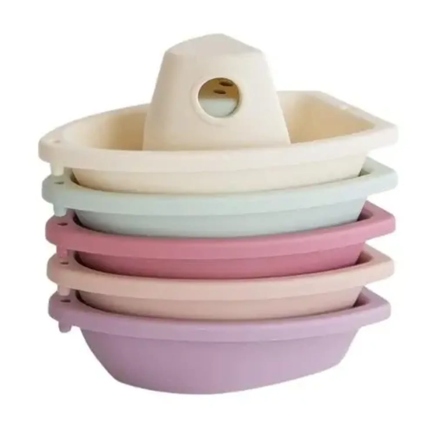 Mushie | Bath Boats | Pastel