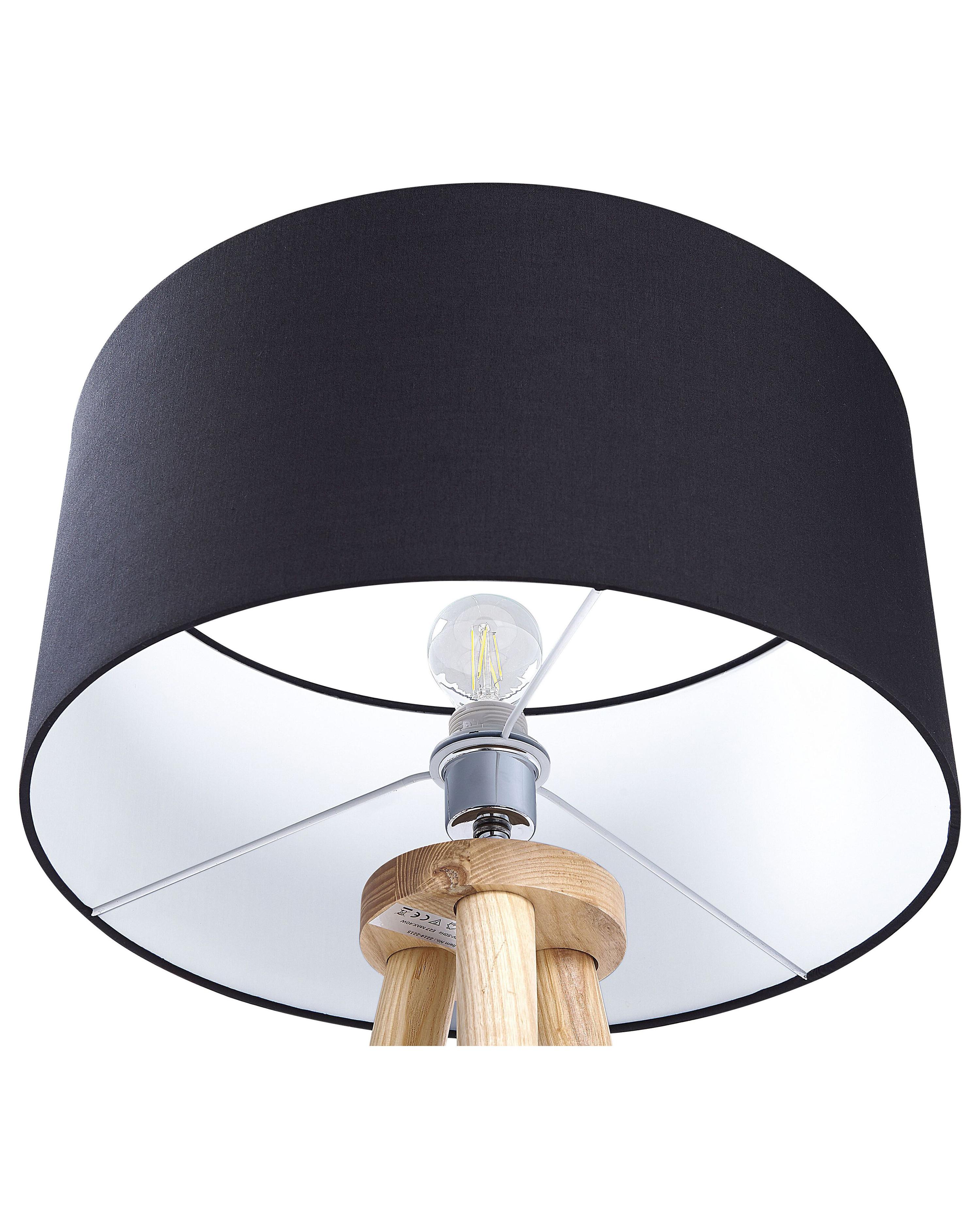 Staande lamp NITRA Eikenhout Zwart