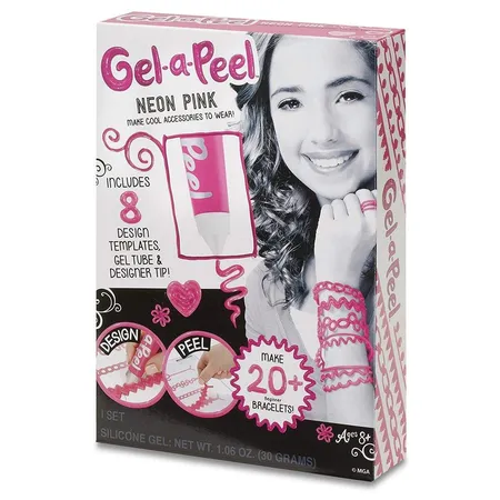 MGA Entertainment Gel-A-Peel Starterset Neon Pink Schmuckbastelset