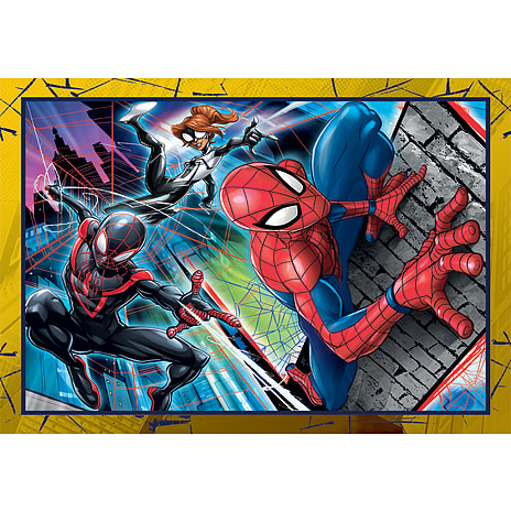 Spiderman puslespil 4i1 - 12, 16, 20 og 24 brikker