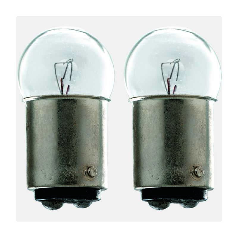 Glødepære, BA15d, 12 V, 10 W, 2 stk.