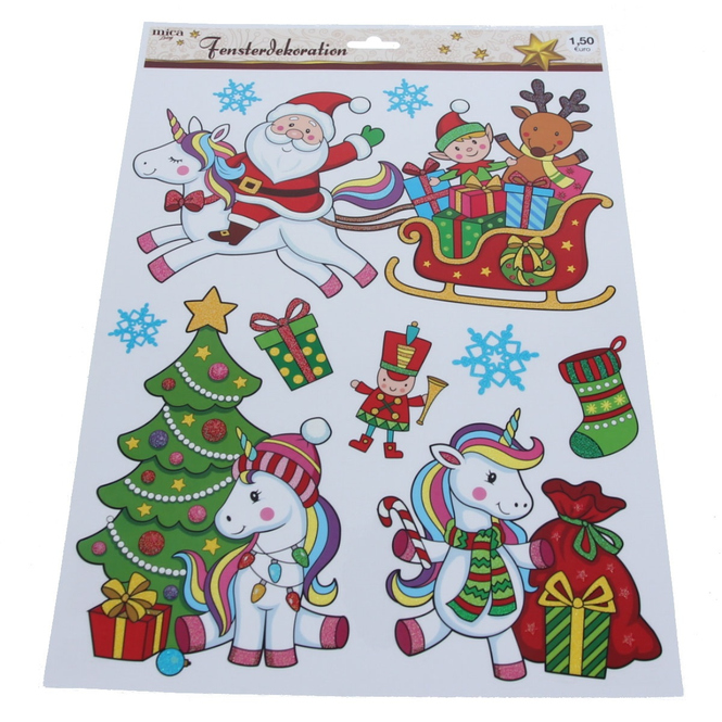 Fensterbilder - Weihnachten - 1 Bogen
