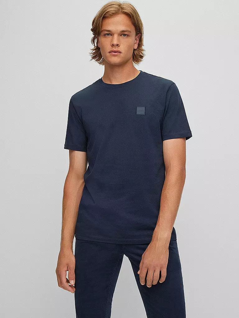 BOSS T-Shirt Relaxed Fit TALES blau