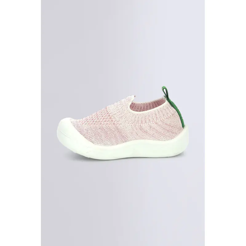 KICK EASY BLANC ROSE CHAUSSONS Textile Bébé