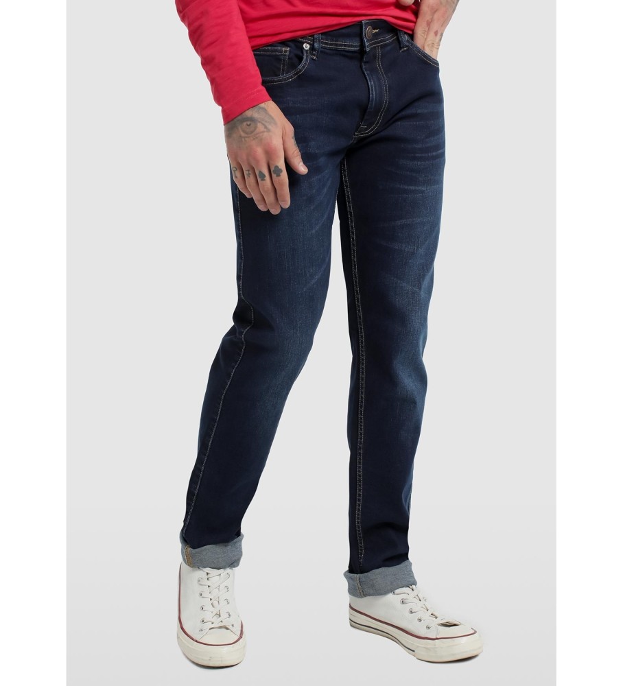 Calça Jeans Slim Six Valves 116616 Azul Marinho