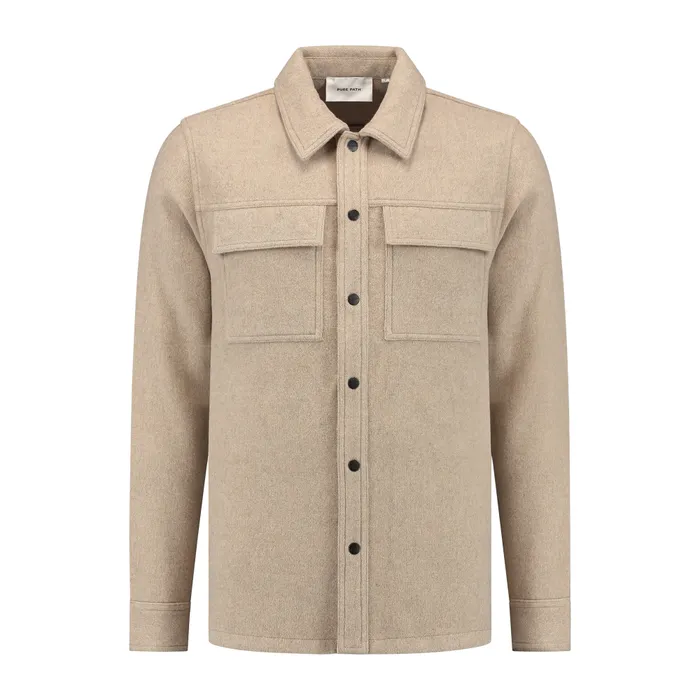 Pure Path Flannel Overshirt Heren