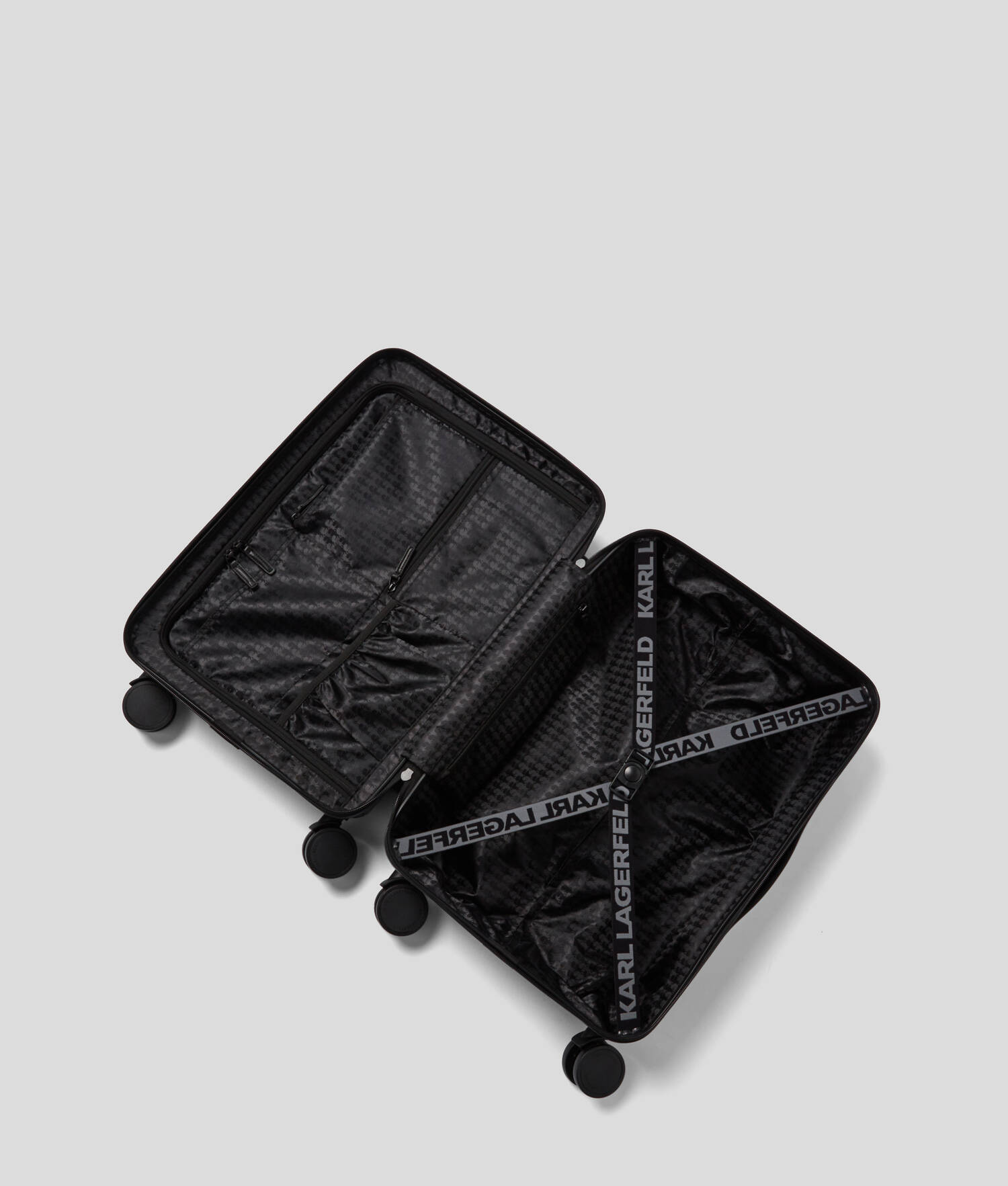 VALISE À ROULETTES EN TISSU MÉLANGÉ K/IKONIK