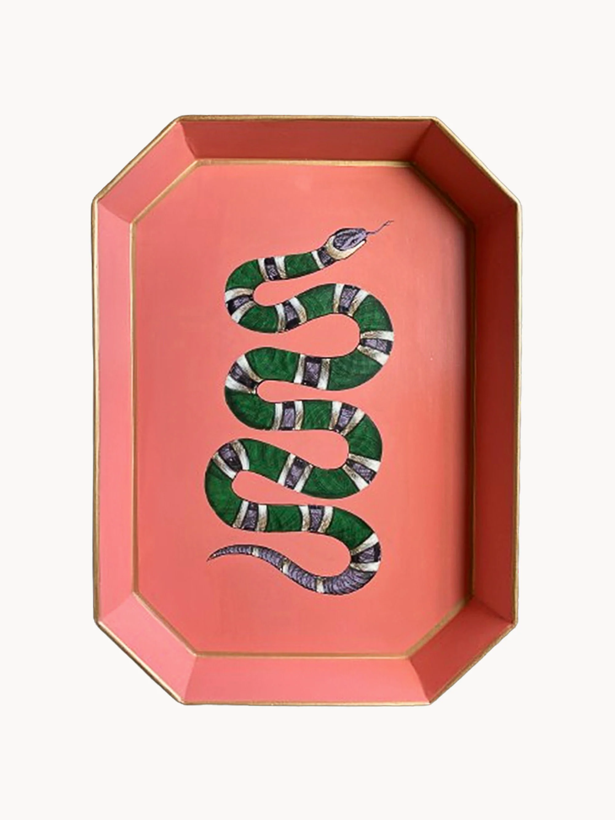 Handbeschilderd decoratief dienblad Flora