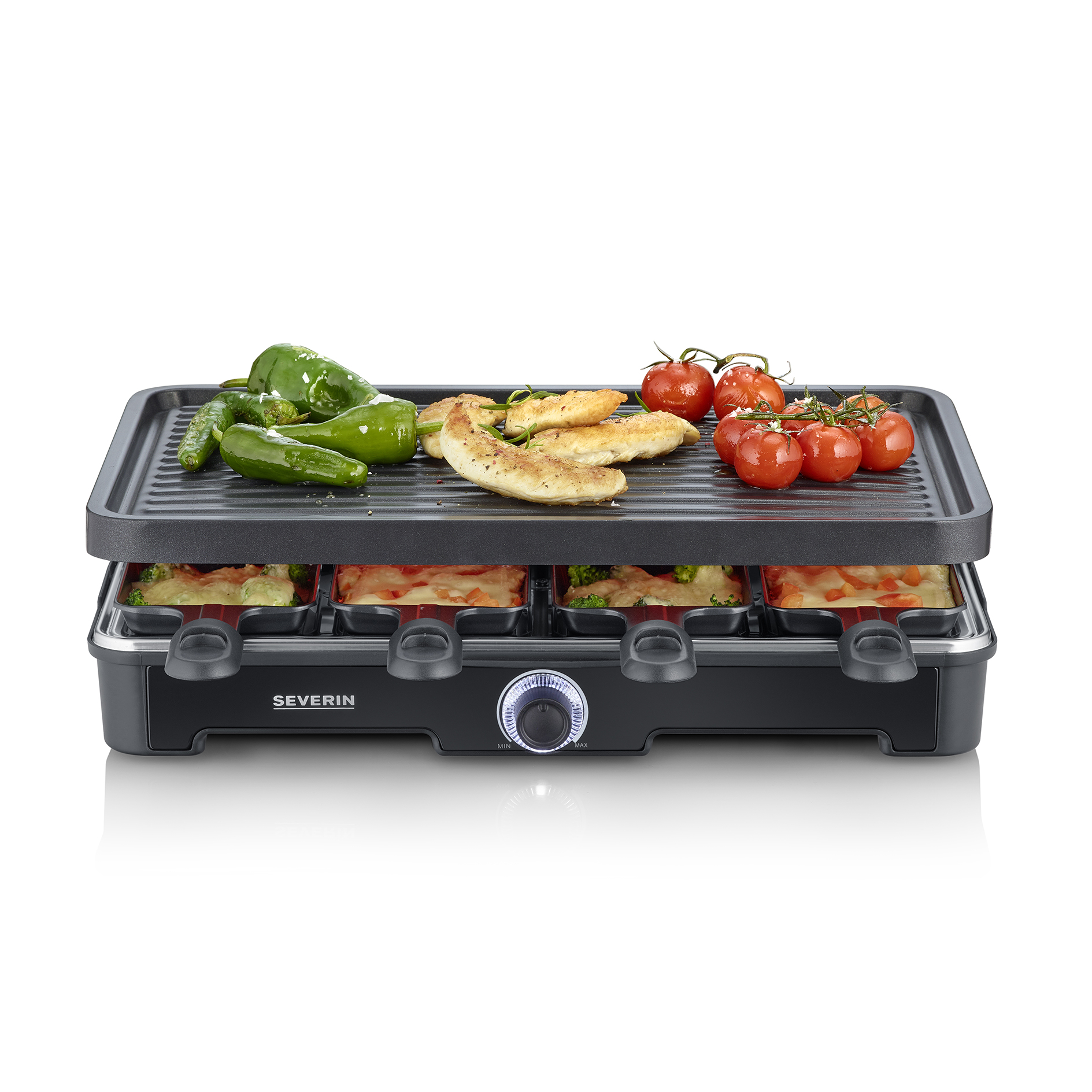 SEVERIN Raclette RG 9670 - schwarz - 1400 Watt