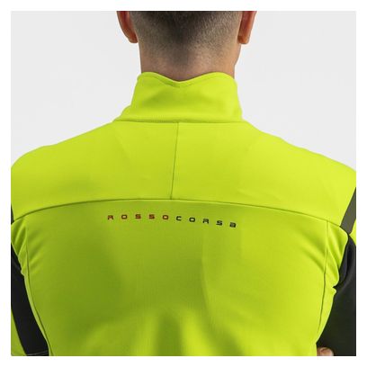 Maillot Manches Courtes Castelli Gabba RoS 2 Jaune Fluo/Gris Foncé