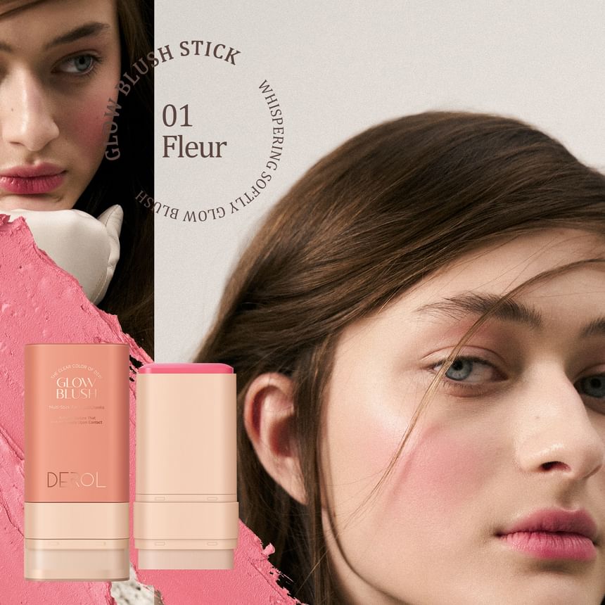 DEROL - Whispering Softly Glow Blush Stick - 3 kleuren