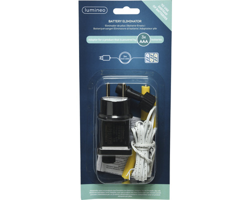 Adapter batterij kerstverlichting 3 x AAA