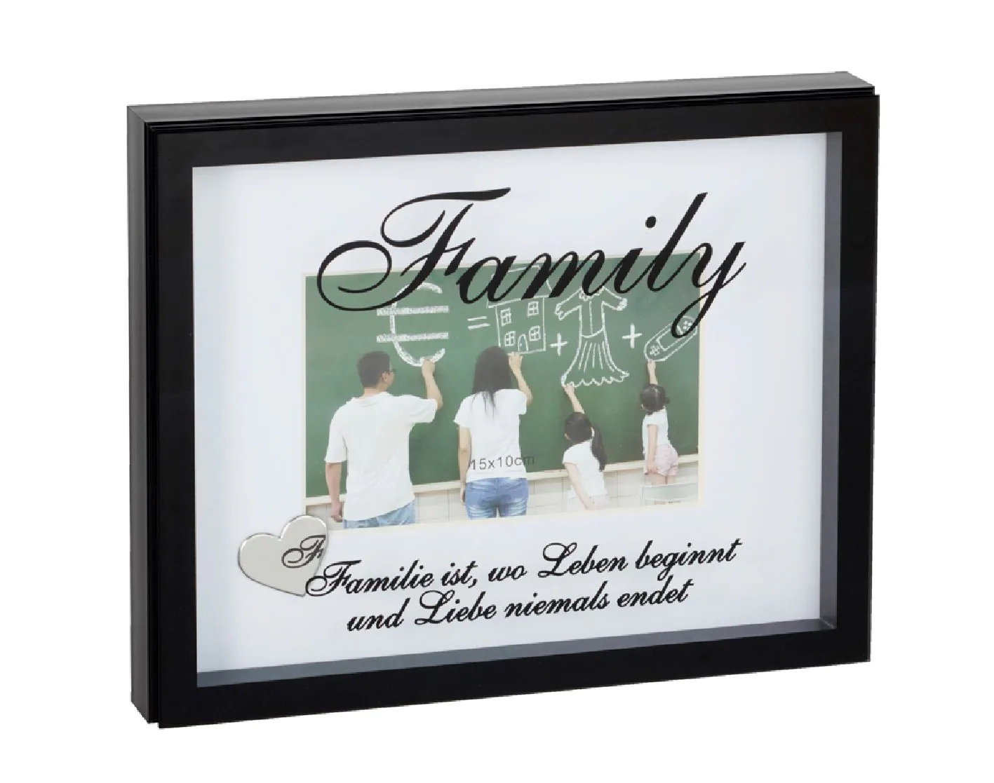 Bilderrahmen mit Spruch, Family, 10 x 15 cm