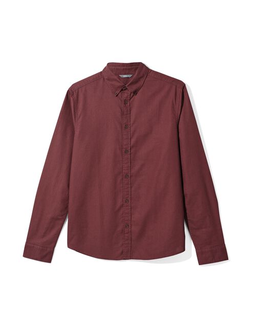 chemise pour hommes bordeaux