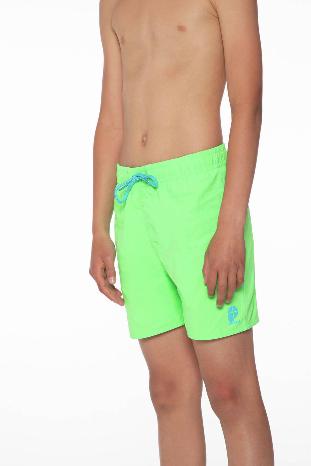 Mooie broekzwemshort CULTURE JR neon groen