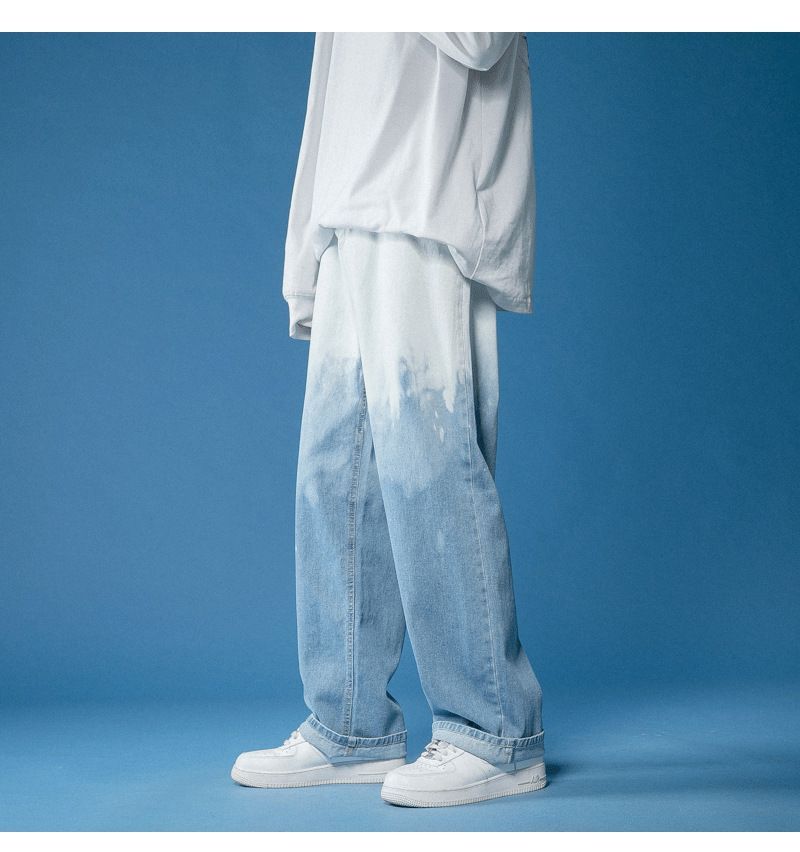 POSI - Ombre wijde jeans