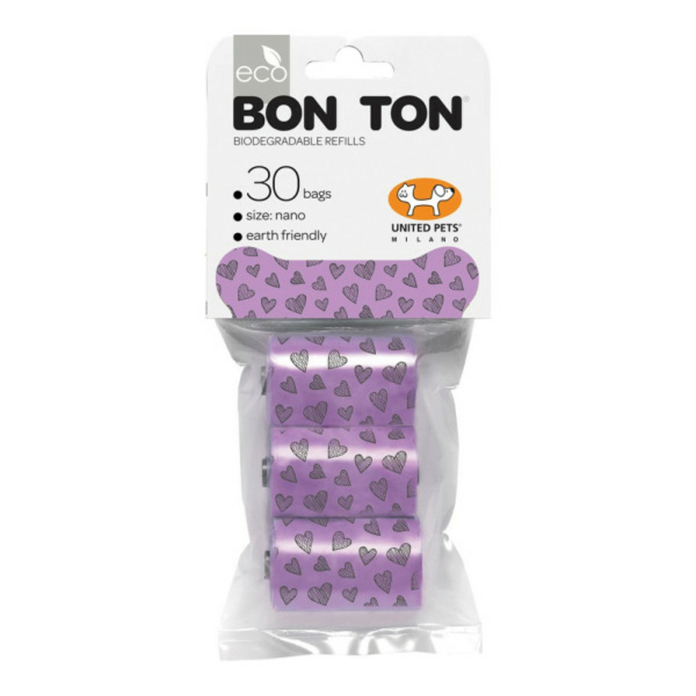 Sacs d'hygiène bon ton nano chien violet (3 x 10 uds)