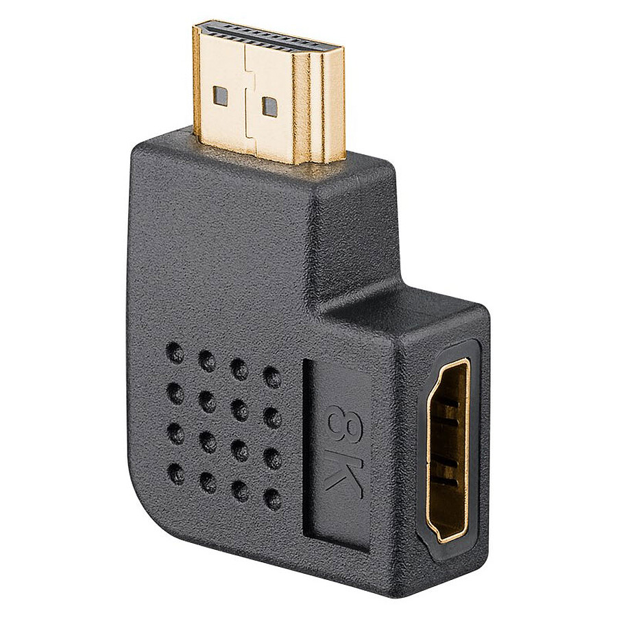 Goobay Adaptateur HDMI Coudé 90° Horizontal - 8K@60 Hz