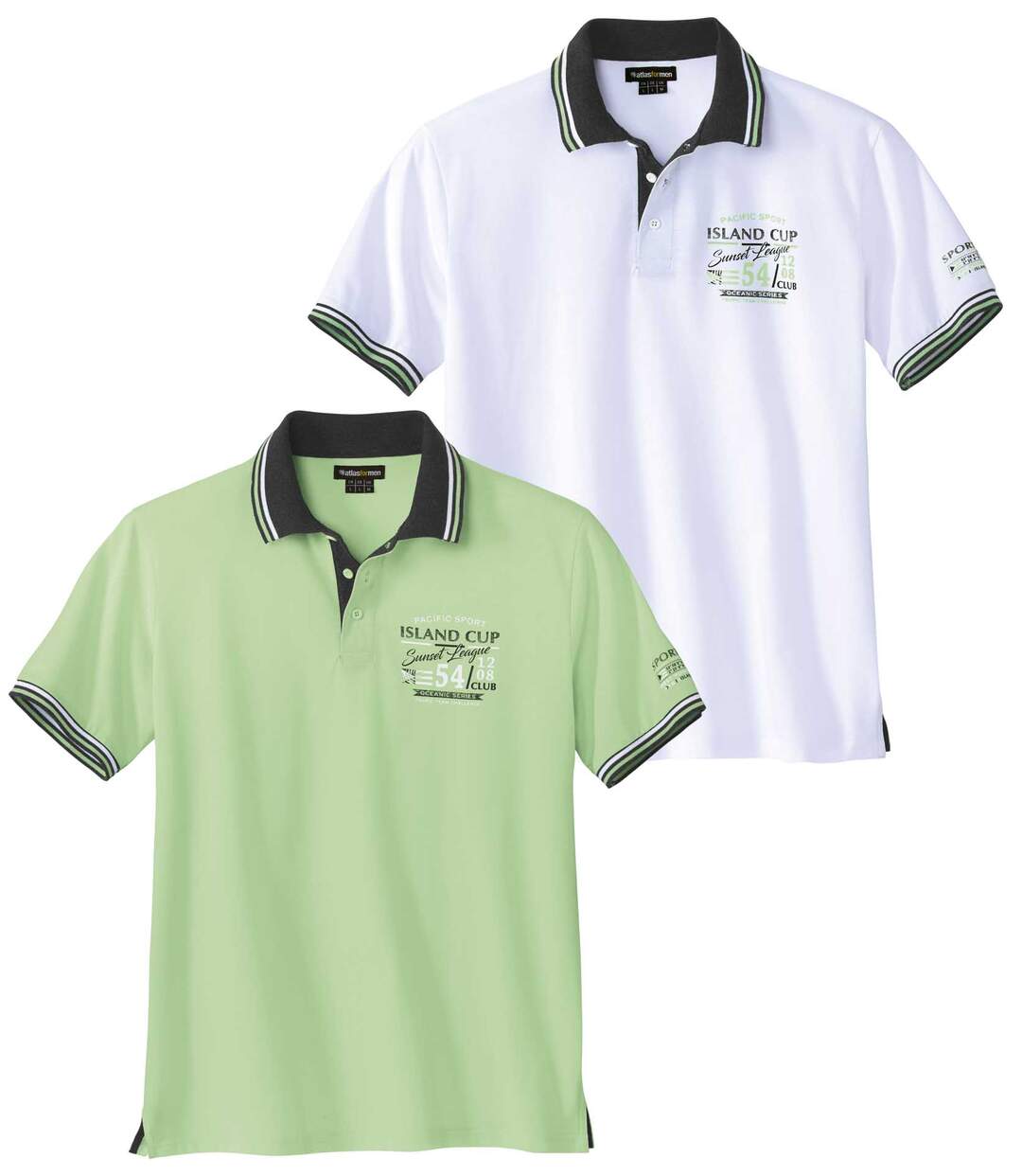 Lot de 2 Polos Jersey Island Cup