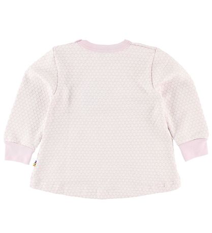 Joha Bluse - Strik - Rosa/Creme m. M?nster