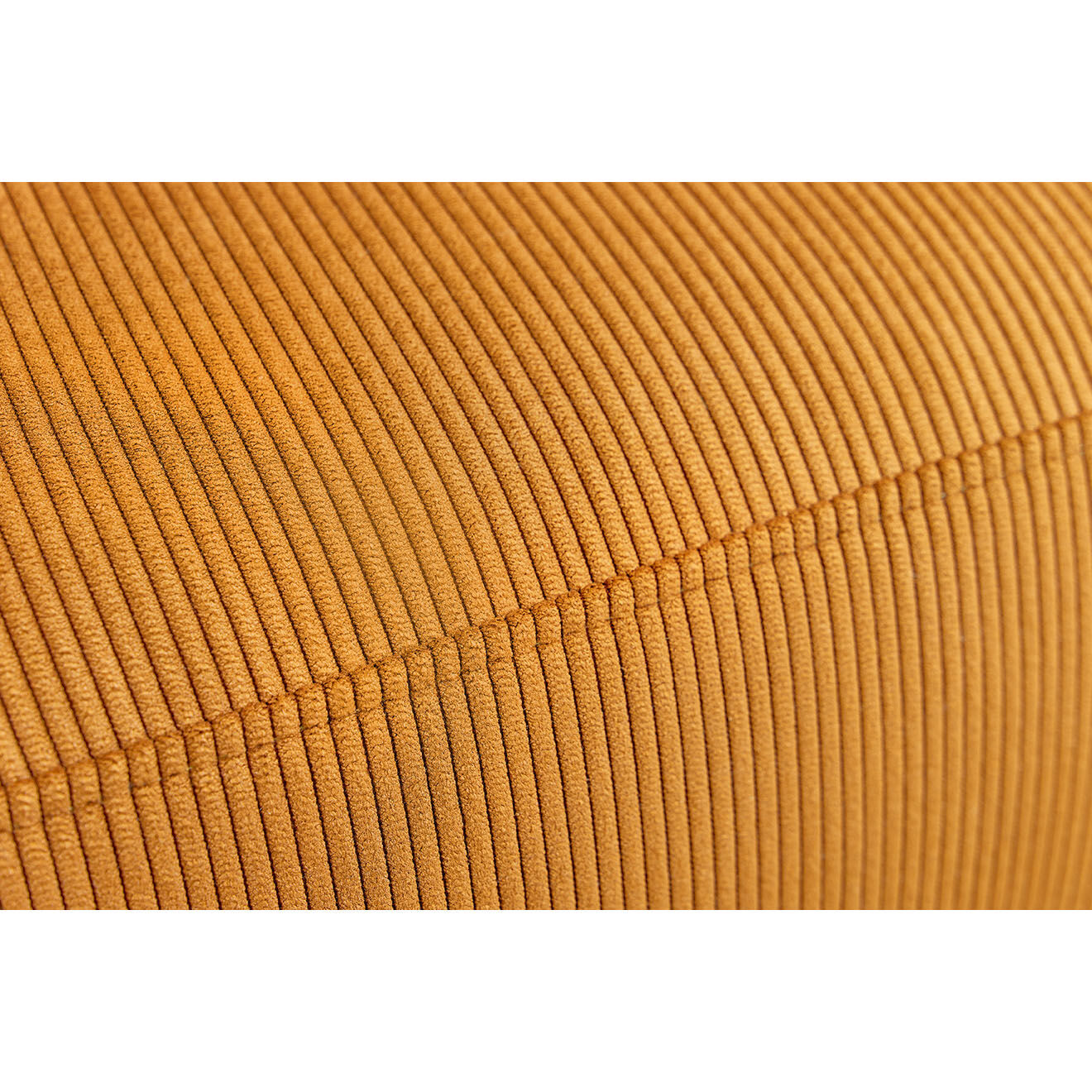 Bobochic Canapé d'angle fixe droit Enjoy moutarde - 237x147x95 cm