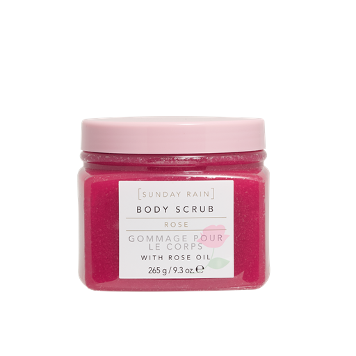 Sunday Rain Body Scrub, Rose, 265 g