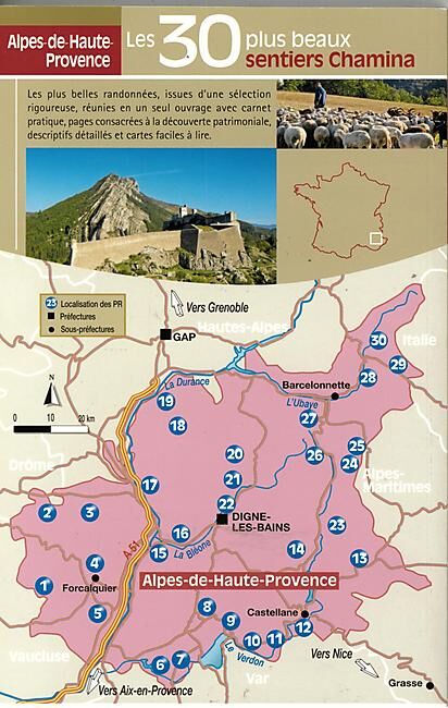 CHAMINA - 30 PLUS BEAUX SENTIERS ALPES HTE PROVENCE