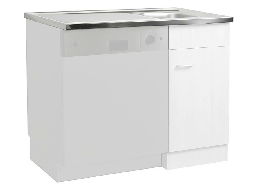 Spülenschrank mit melaminharzbeschichteter Oberfläche