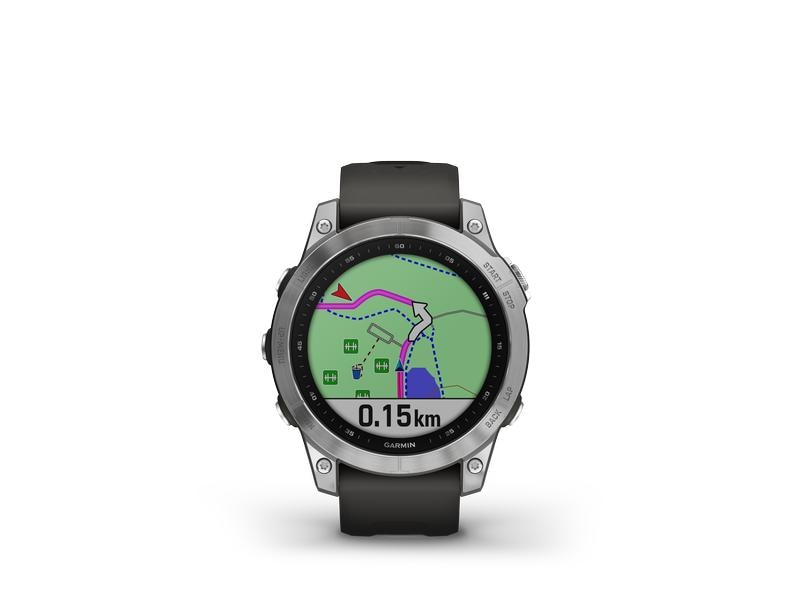 GARMIN Sportuhr Fenix 7 Anthrazit/Silber Sportuhr