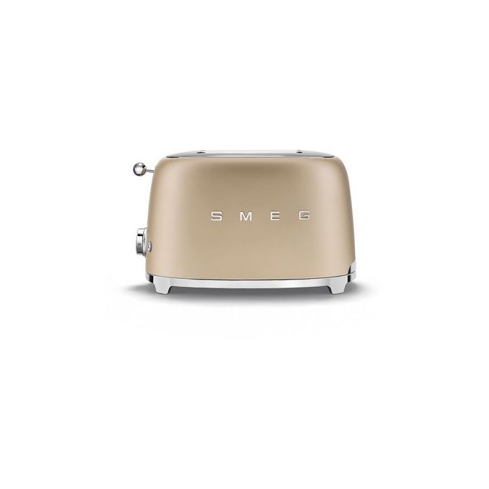 SMEG Toaster 2-Schlitz 50's Retro Style TSF01CHMEU Champagner Matt