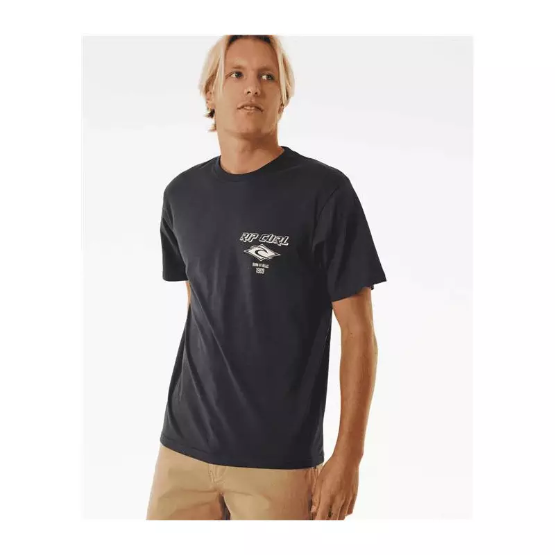 Teeshirt RIPCURL Fade Out Icon Tee Black/Purple