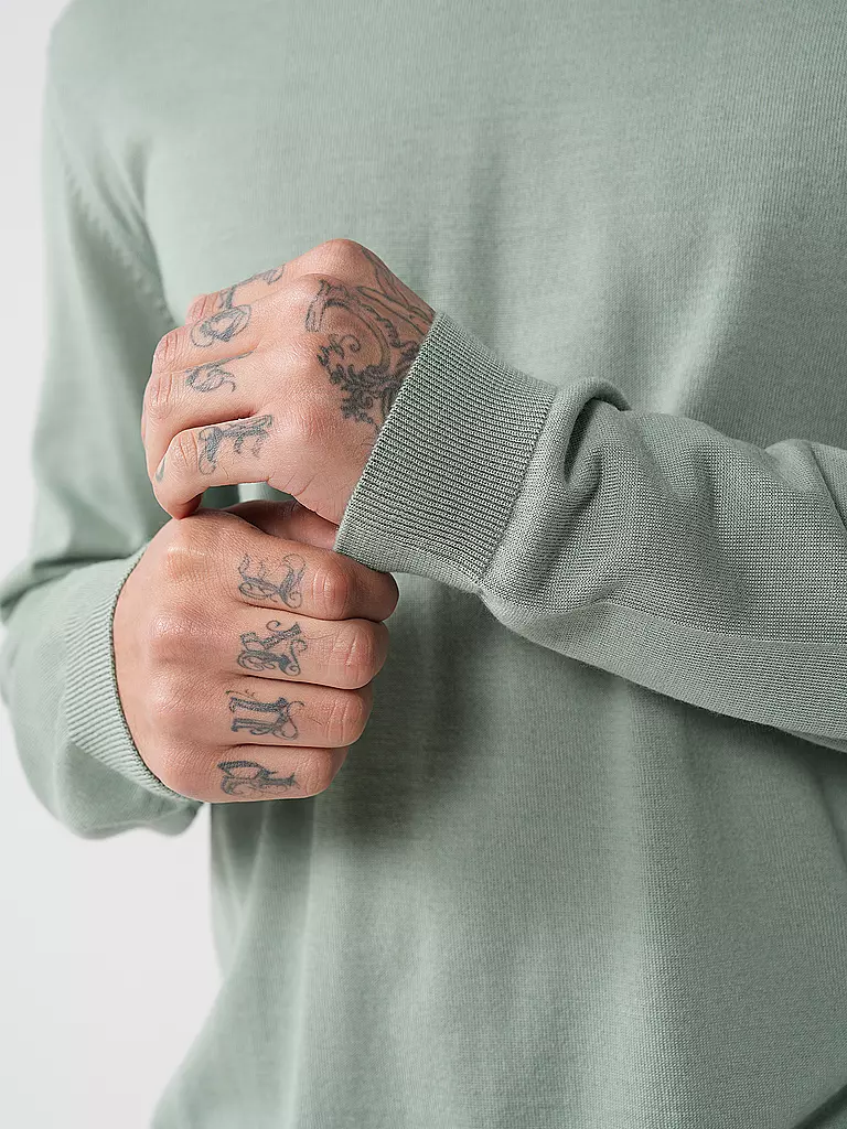 BOSS Pullover Slim Fit LENO-P hellgrün