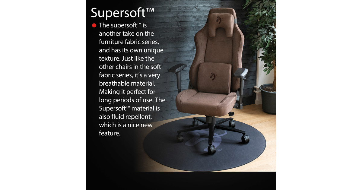 ArozziVernazza Supersoft Fabric - Brown gamestoel  (Bruin)