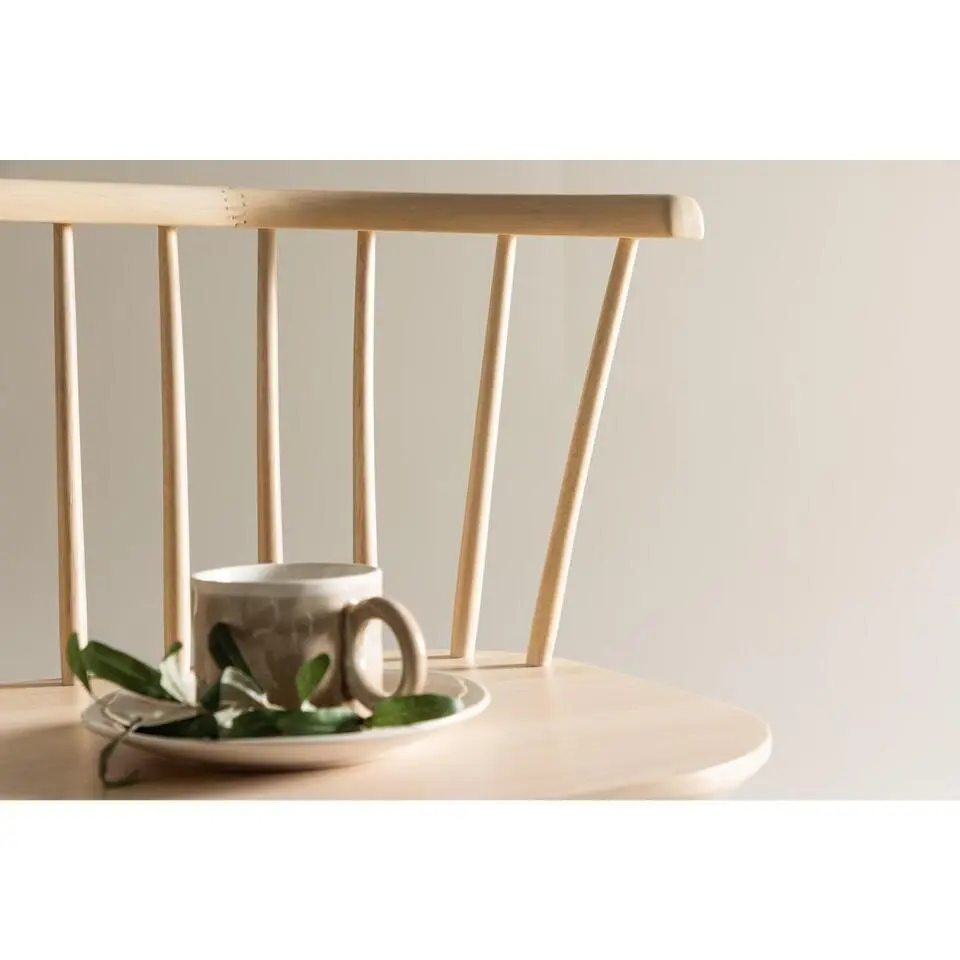 Svea - Rahimi eetkamerbank - 120 cm - naturel