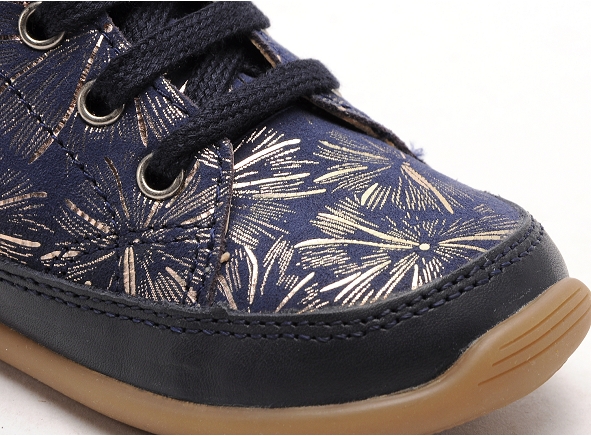 Shoo pom boots bottine bebe cupy zip lace palmgrove bleu