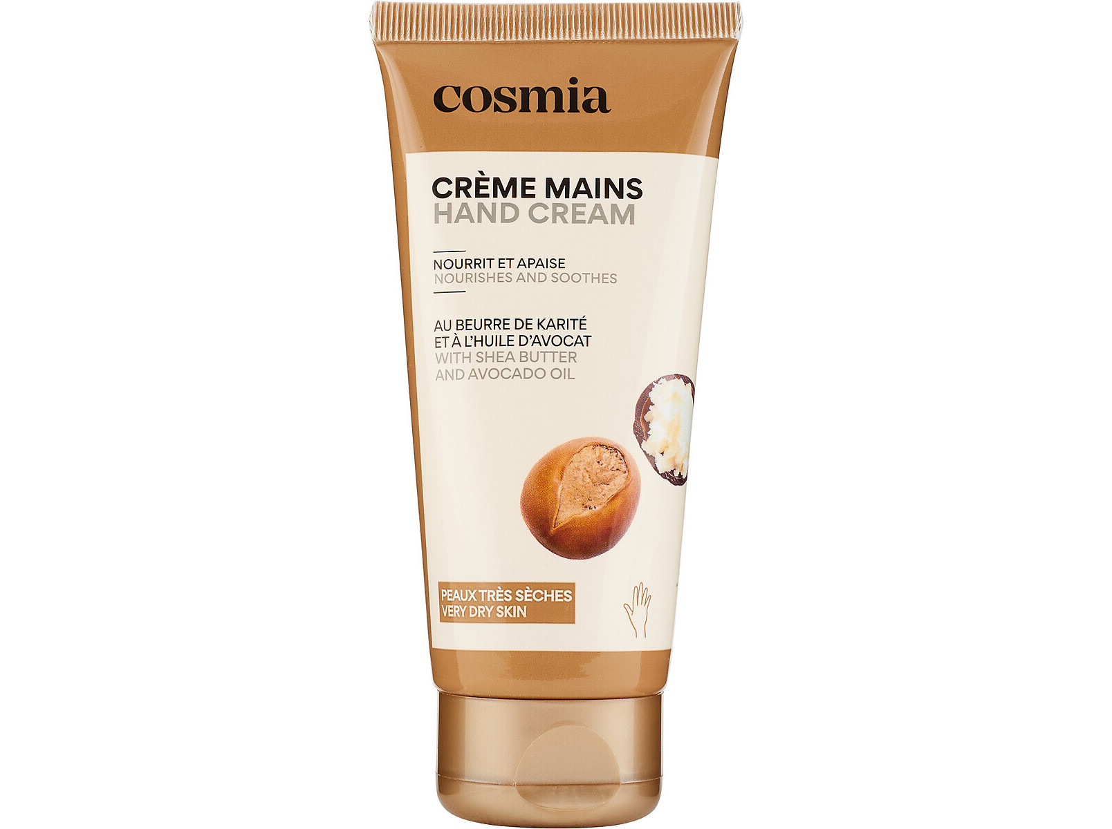 CREME DE MÃOS COSMIA KARITÉ E ÓLEO DE ABACATE 100ML
