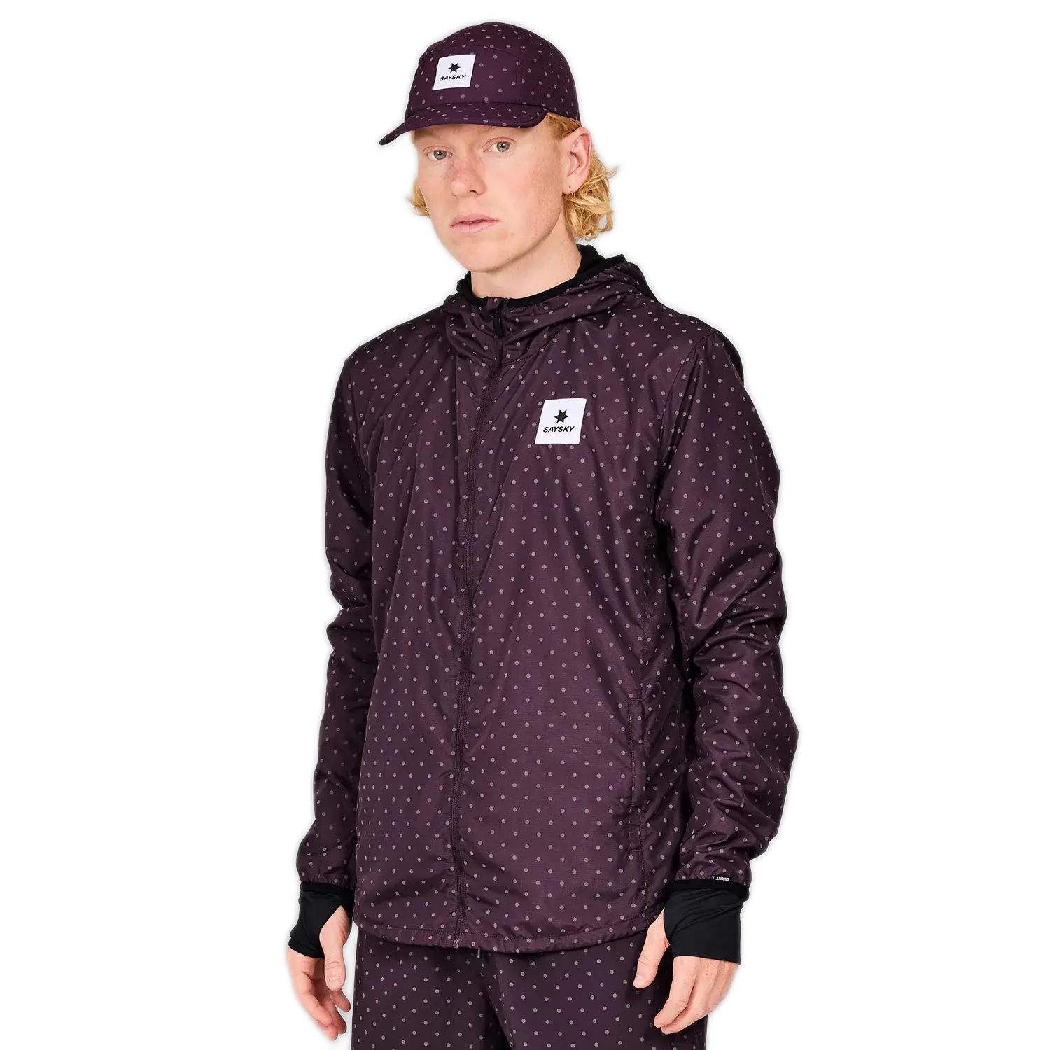 saysky reflective polka blaze jacket 634 mmrja02 1022 purple