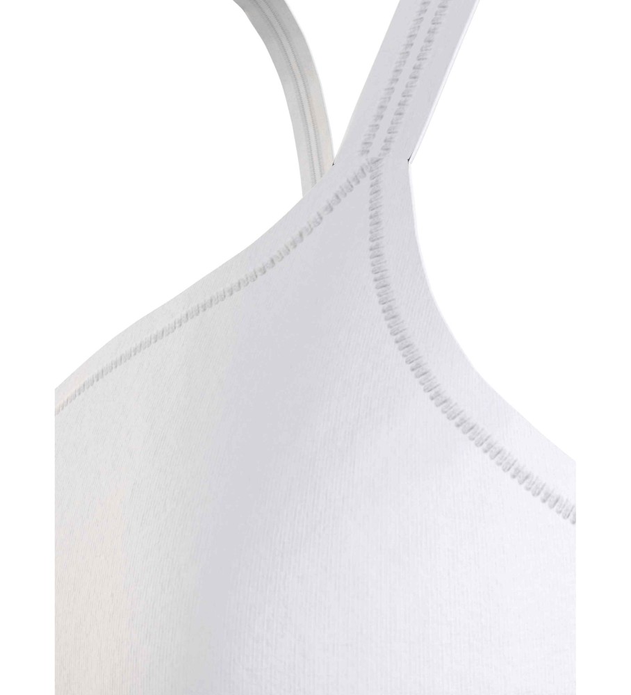 Sutiã Tommy Hilfiger branco com decote em V