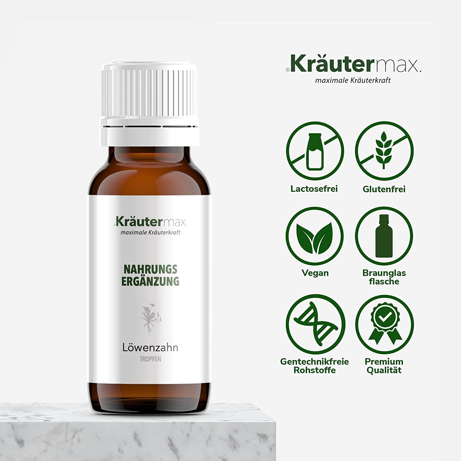 Kräutermax Löwenzahnwurzel Tropfen Extrakt aus Taraxacum officinale