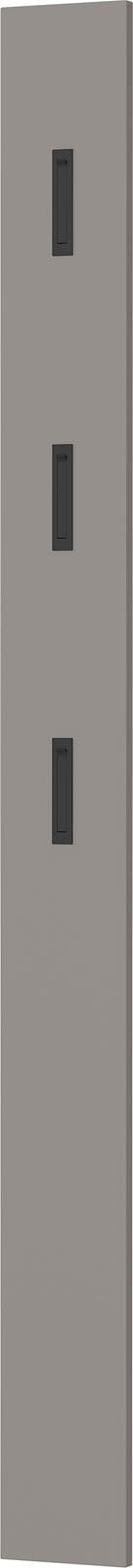vito Garderobenpaneel SOLINO 15 x 170 cm Steingrau /Schwarz